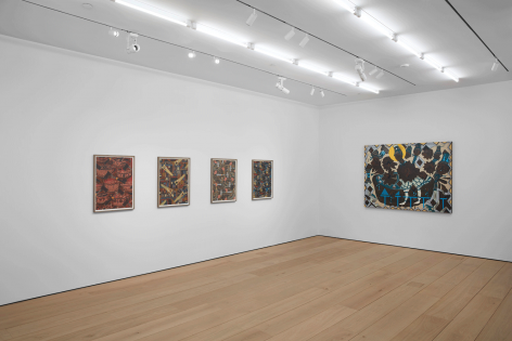 Lari Pittman, Found Buried, Installation view, Lehmann Maupin, New York, 2020