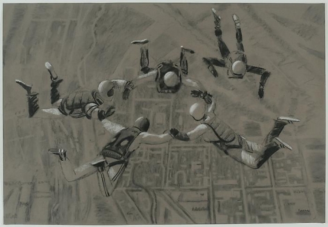 ALEXEY KALLIMA From the series "Chechen Women's Team of Parachute Jumping and Its Virtual Fans", 2008