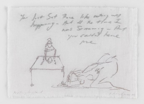 TRACEY EMIN Nothing happened, 2009