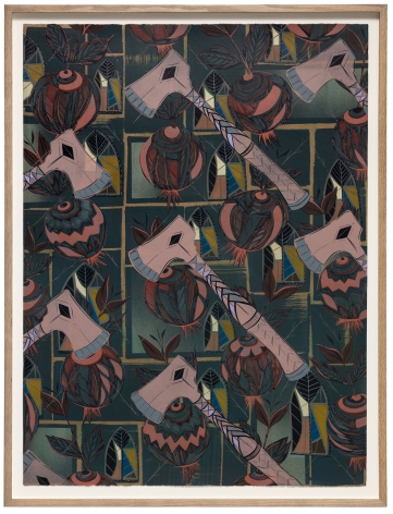 LARI PITTMAN, Found Buried: Textile for a Wedding Dress, 2020