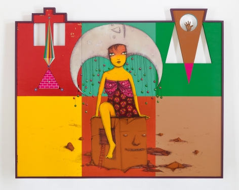 OSGEMEOS, A caixa de música (The music box), 2015