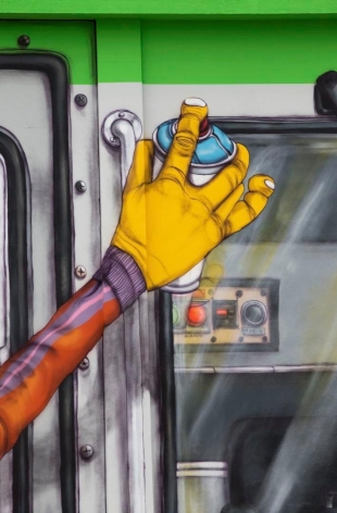 OSGEMEOS Efêmero (detail), 2016