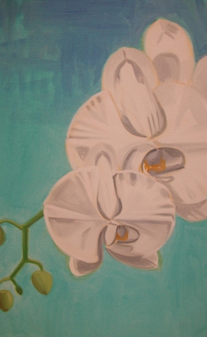 DAVID SALLE, White Orchid, 2002