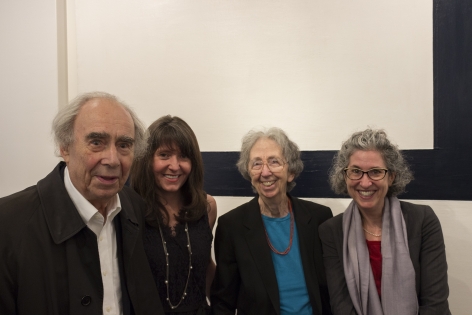 Irving Sandler, Loretta Howard, Julie Martin (Director of Experiments in Art and Technology), and Melissa Rachleff (Curator of Inventing Downtown)