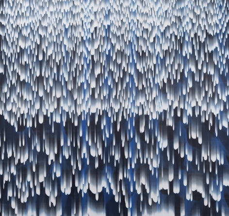BRINTZ GALLERY Stanley Casselman Behind Midnight (BB205D), 2020 Synthetic polymer on polyscreen 74 x 78 inches (188 x 198.1 cm)