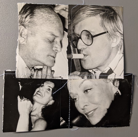 Christopher Makos, Untitled Sewn Portrait Hockney