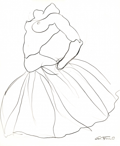 Drawing of ballerina by Antonio Lopez