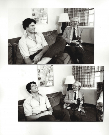 Christopher Makos, Christopher Reeve and Andy