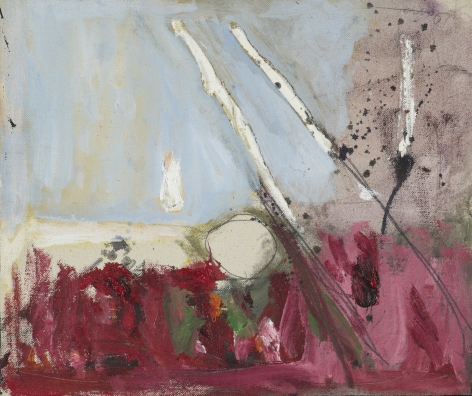 Gene Davis Untitled 1957, acrylic on canvas, 10 x 11.75 inches.