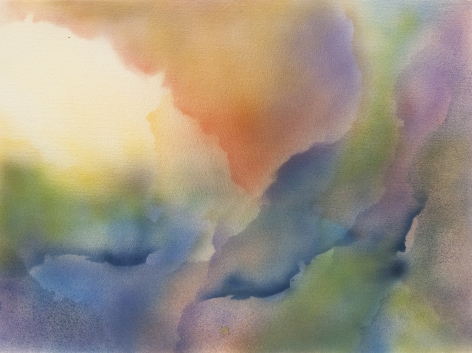 Kenneth Young Untitled 1979, acrylic on paper, 22 x 30 inches.
