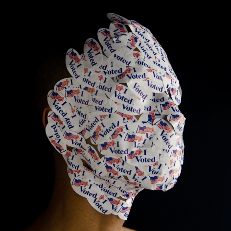 Wilmer Wilson IV Model Citizen (Head) 2012, archival pigment print, 15 x 15 inches, ed: 5 + 2AP.
