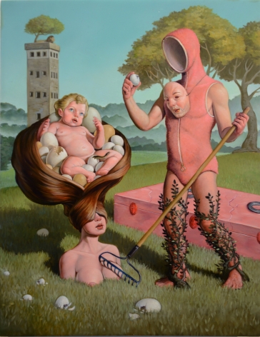 ERIK THOR SANDBERG Harvest 2017, oil on wood panel, 12 x 9 inches
