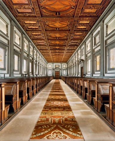 Ahmet Ertuğ - Michelangelo's Laurentian Library, Florence, 2016 Chromogenic print ; Bruce Silverstein Gallery