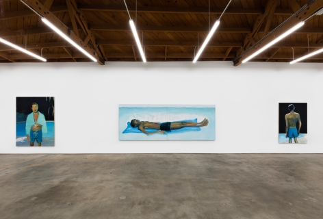 Installation View of Jonathan Wateridge: Inland Water (February 16-March 17, 2021) Nino Mier Gallery, Los Angeles, CA