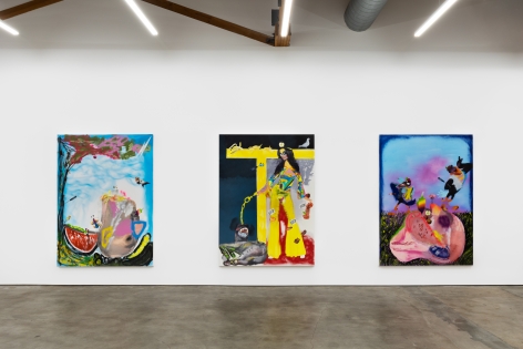 Installation View 7 of Alessandro Pessoli The Woodstock's Boy (November 9–December 21, 2019), Nino Mier Gallery, Los Angeles, CA