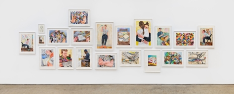 Installation View 2 of Rebecca Ness: Pieces of Mind (July 10–August 31, 2020). Nino Mier Gallery, Los Angeles, CA