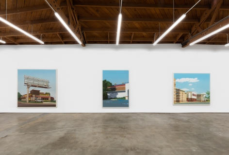 Installation View of "Phillips Ranch Road", "Manzanita Avenue", and "Los Coyotes Way"