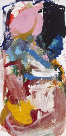 Anke Weyer Safe Passage, 2016 oil and acrylic on canvas 80 x 30.5 in 203.2 x 77.47 cm (AW16.004)