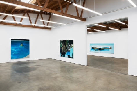 Installation View of Jonathan Wateridge: Inland Water (February 16-March 17, 2021) Nino Mier Gallery, Los Angeles, CA