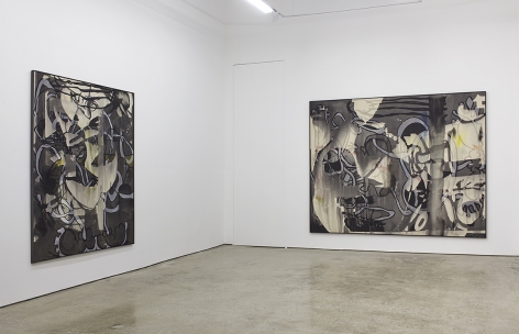 Installation View of "Pitty" and "MYS/MOS #1"