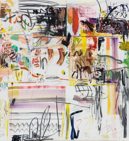 Andreas Breunig, Hi_LoRes_67, 2019, Graphite and Charcoal on Canvas, 86 5/8 x 78 3/4 in (220 x 200 cm), ABR19.013