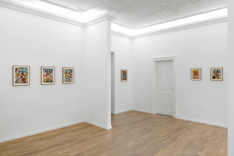 Installation view of Jan-Ole Schiemann's, Are you relevant my friend?, (March 21-April 10, 2021). Salon Nino Mier Cologne