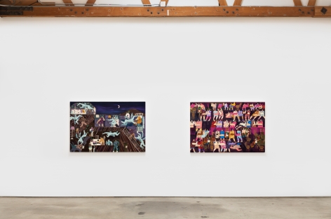 Installation View of Andrea Joyce Heimer: Loney Hunter (March 26-May 1, 2021) Nino Mier Gallery, Los Angeles, CA