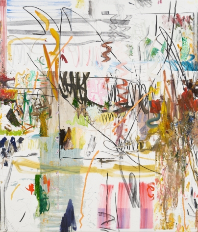 Andreas Breunig, Hi_LoRes No. 16, 2017. Oil, graphite and charcoal on canvas, 82 5/8 x 70 7/8 in, 210 x 180 cm (ABR17.004)