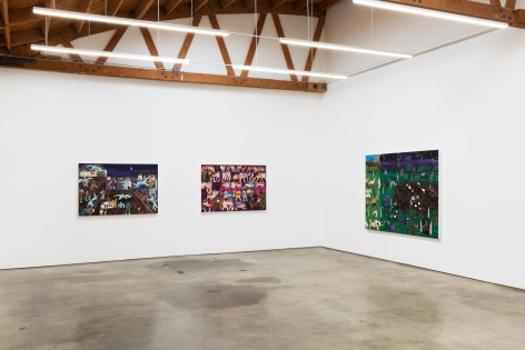 Installation View of Andrea Joyce Heimer: Loney Hunter (March 26-May 1, 2021) Nino Mier Gallery, Los Angeles, CA