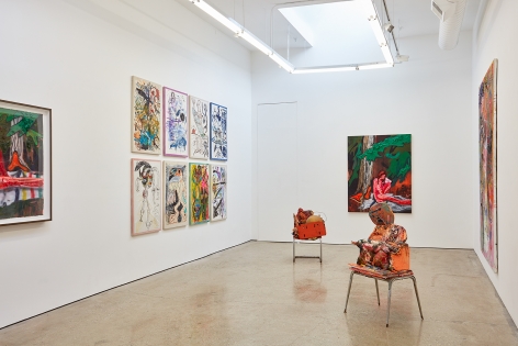 Installation View 7 of Aidas Bareikis, Kim Dorland & Bill Saylor (June 25, 2016 – August 6, 2016). Nino Mier Gallery, Los Angeles, CA