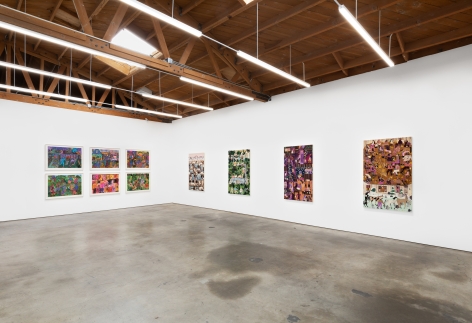 Installation View of Andrea Joyce Heimer: Loney Hunter (March 26-May 1, 2021) Nino Mier Gallery, Los Angeles, CA