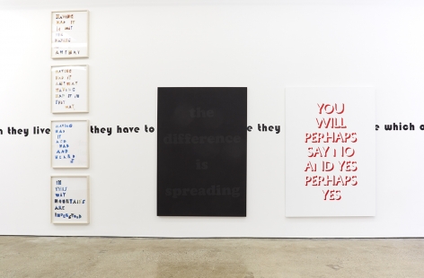 Installation View 1 of the difference is spreading