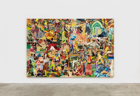 Cindy Phenix Conceivable Improvised Perspectives About the Future, 2020 Oil and pastel on linen 96 x 144 in 243.8 x 365.8 cm (CP20.007)