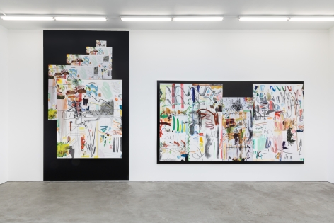 Installation View of "Hi_LoRes_54", "Hi_LoRes_58", and "Hi_LoRes_46"