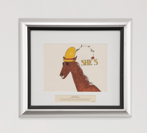 John Lennon She Said So/ I Feel Fine Cel 88. John Lennon and Stephen Verona’s 1966 original artwork for the world’s first music video. The 2 1/2 minute film comprised 240 hand drawn and colored cels.