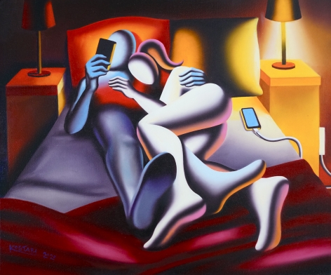 Mark Kostabi Digital Bliss, 2020