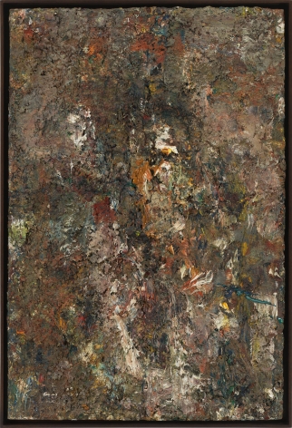 Eugène Leroy, “Visage gris avec lumière (Gray Face with Light)”, 1989