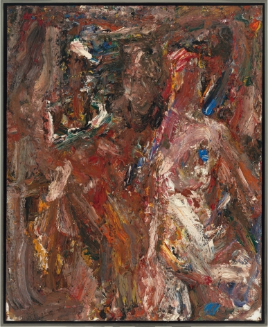 Eugène Leroy, “Feu du soir d’octobre (October Evening Fire)”, 1997