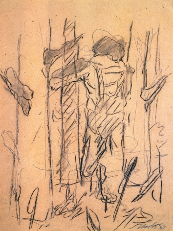 "Untitled", 1969 Pencil, crayon on paper
