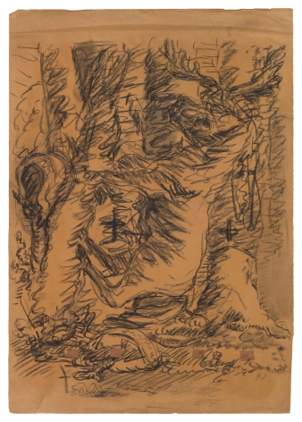 “Untitled”, 1967 Charcoal on paper