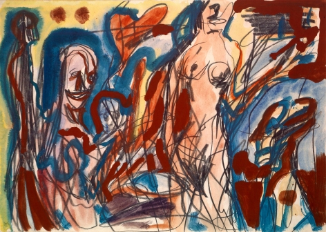 "Untitled", 1978 Pencil, gouache and paper