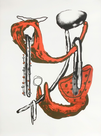 "Untitled", 2009 Unique silkscreen on paper