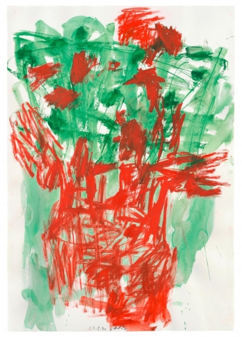 “Untitled”, 1991 Gouache, pastel on paper