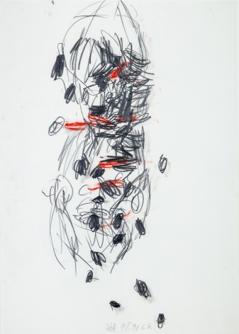"Adolf", 1991 Pastel, pencil on paper