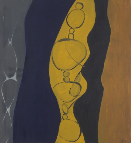 "Ochre - Dark Blue", 1966
