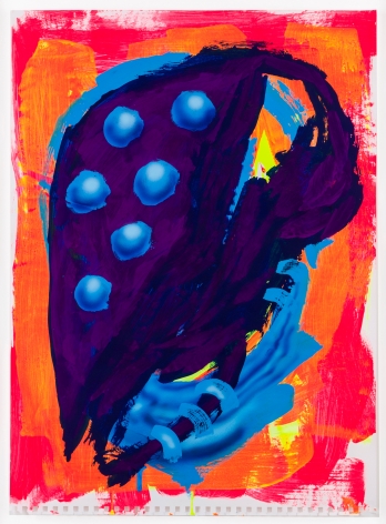 "BSF", 2014 Acrylic gouache, ink on paper
