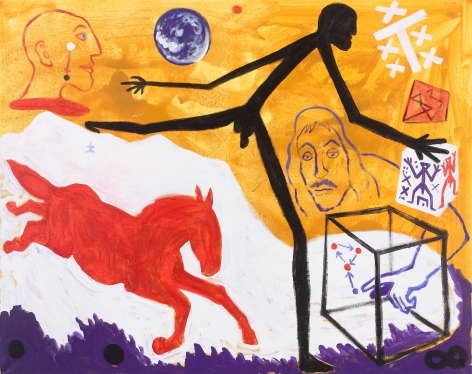 A.R. Penck “Rückblick in die Beschleunigung (Review the Acceleration)”, 2000