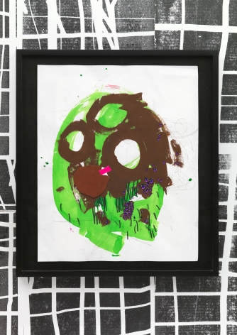 "Untitled", 2010 Collage, gouache, ink on paper
