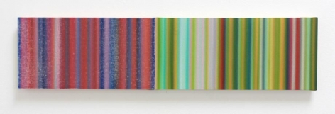 Purple Rain O'er Me, 2014-2015 / synthetic polymer on canvas / 7.5 x 31.5 inches