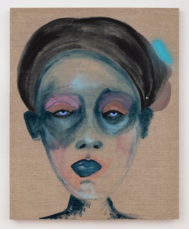 February James, "What Are the Words You Do Not Have Yet?", 2020, oil, oil pastel, watercolor and acrylic on linen, 40 inches by 32 inches (102 centimeters by 81 centimeters). Painting by the artist February James.